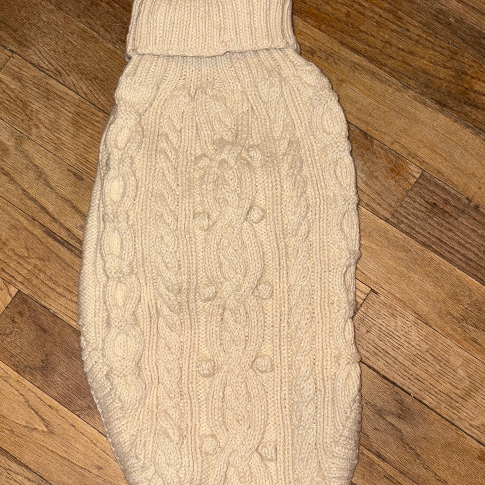 French Knot X Free People Cable Knit Dog Sweater